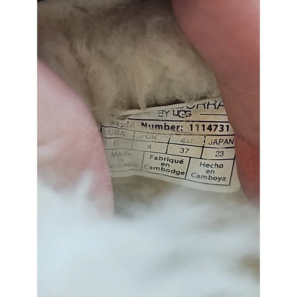 Koolaburra by UGG Victoria Mini Blue Suede sheepskin sockliner Boots Womens Sz 6